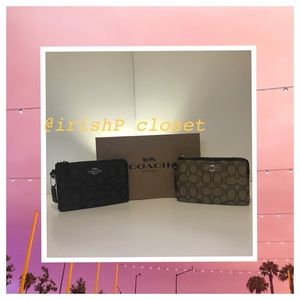 (S O L D !) COACH Signature Jacquard Wallet (NEW!)